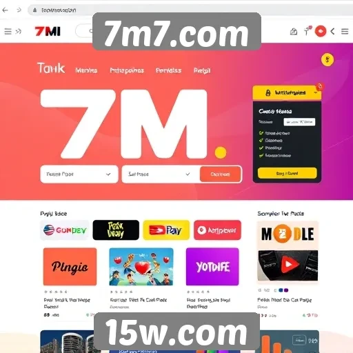 Interface e usabilidade do site 7m7.com